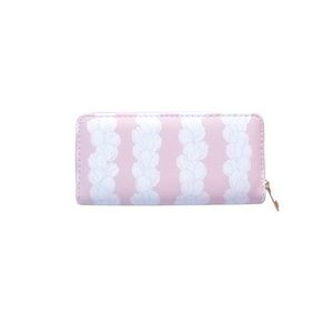 Pink Pikake PU Leather Wallet